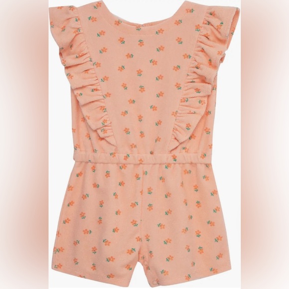 Floral Terry Romper - Picture 1 of 2
